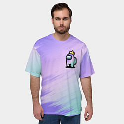 Футболка оверсайз мужская AMONG US GRADIENT, цвет: 3D-принт — фото 2