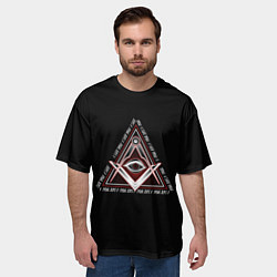 Футболка оверсайз мужская I See You, цвет: 3D-принт — фото 2