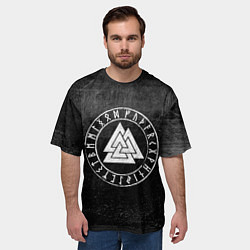 Футболка оверсайз мужская Валькнут, цвет: 3D-принт — фото 2