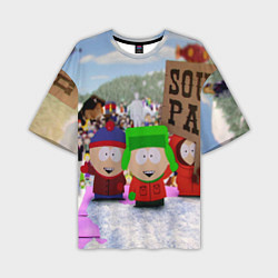 Футболка оверсайз мужская Южный Парк South Park, цвет: 3D-принт