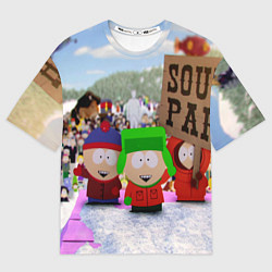 Футболка оверсайз мужская Южный Парк South Park, цвет: 3D-принт