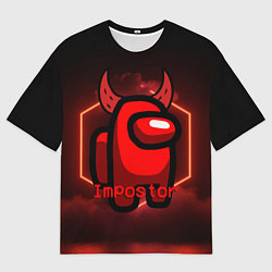 Мужская футболка оверсайз AMONG US IMPOSTOR