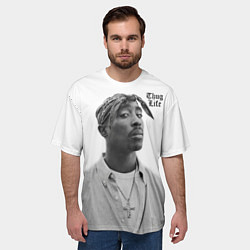 Футболка оверсайз мужская 2pac Thug Life, цвет: 3D-принт — фото 2