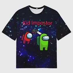 Футболка оверсайз мужская Among us Impostor, цвет: 3D-принт