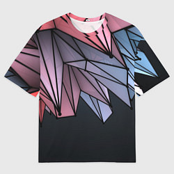 Футболка оверсайз мужская ГеометриЧеский Рисунок, цвет: 3D-принт