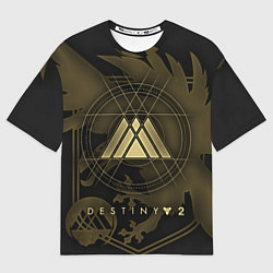 Футболка оверсайз мужская DESTINY, WARLOCK, цвет: 3D-принт