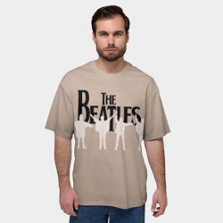 Футболка оверсайз мужская The Beatles, цвет: 3D-принт — фото 2
