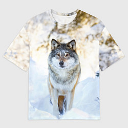 Мужская футболка оверсайз Я зимой