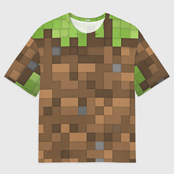 Мужская футболка оверсайз Minecraft камуфляж