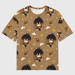 Мужская футболка оверсайз Чиби Чжун Ли