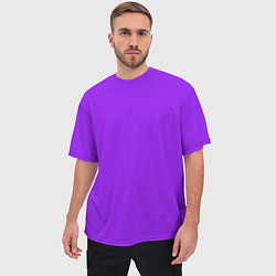 Футболка оверсайз мужская Фиолетовый, цвет: 3D-принт — фото 2
