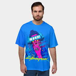 Футболка оверсайз мужская Cyberpunk 2077, цвет: 3D-принт — фото 2