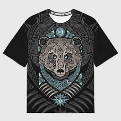 Футболка оверсайз мужская Медведь, цвет: 3D-принт