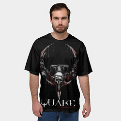 Футболка оверсайз мужская Quake Champions, цвет: 3D-принт — фото 2