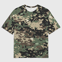 Футболка оверсайз мужская Камуфляж Land Rover, цвет: 3D-принт