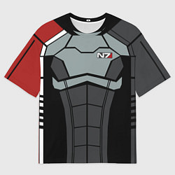 Мужская футболка оверсайз КОСТЮМ N7 MASS EFFECT N7 М
