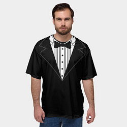 Футболка оверсайз мужская Смокинг 2, цвет: 3D-принт — фото 2