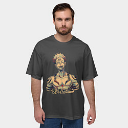 Футболка оверсайз мужская Сукуна, цвет: 3D-принт — фото 2