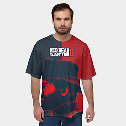 Футболка оверсайз мужская RDR2 Артур, цвет: 3D-принт — фото 2