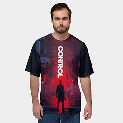 Футболка оверсайз мужская Control, цвет: 3D-принт — фото 2