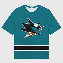 Мужская футболка оверсайз Сан-Хосе Шаркс Форма1