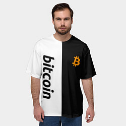 Футболка оверсайз мужская БИТКОИН BITCOIN Z, цвет: 3D-принт — фото 2