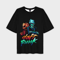 Футболка оверсайз мужская Daft Punk, цвет: 3D-принт