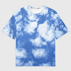 Футболка оверсайз мужская ОБЛАКА, цвет: 3D-принт