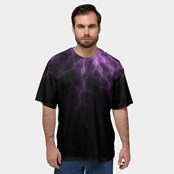 Футболка оверсайз мужская Разряд Молнии, цвет: 3D-принт — фото 2