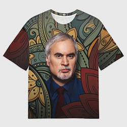 Футболка оверсайз мужская Меладзе Цветы Мандала, цвет: 3D-принт