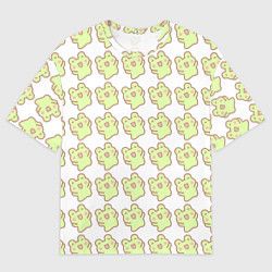 Футболка оверсайз мужская Счастливые лягушки, цвет: 3D-принт