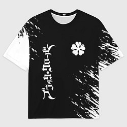 Футболка оверсайз мужская Черный клевер, цвет: 3D-принт