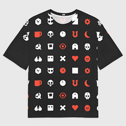 Футболка оверсайз мужская Любовь смерть и роботы, цвет: 3D-принт