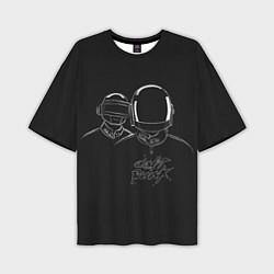 Футболка оверсайз мужская Daft Punk, цвет: 3D-принт