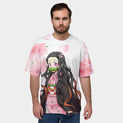 Футболка оверсайз мужская НЕЗУКА NEZUKO, цвет: 3D-принт — фото 2