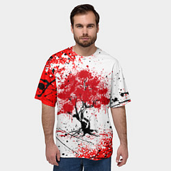 Футболка оверсайз мужская САКУРА SAKURA ВИШНЯ, цвет: 3D-принт — фото 2