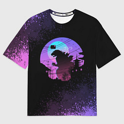 Футболка оверсайз мужская GODZILLA ГОДЗИЛЛА, цвет: 3D-принт