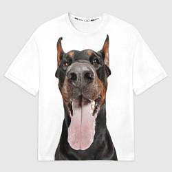 Футболка оверсайз мужская Доберман Doberman, цвет: 3D-принт