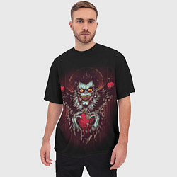Футболка оверсайз мужская DEATH NOTE ТЕТРАДЬ СМЕРТИ, цвет: 3D-принт — фото 2