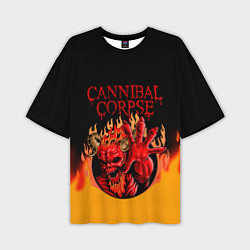 Футболка оверсайз мужская Cannibal Corpse Труп Каннибала Z, цвет: 3D-принт