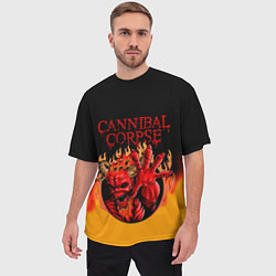 Футболка оверсайз мужская Cannibal Corpse Труп Каннибала Z, цвет: 3D-принт — фото 2