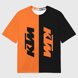 Футболка оверсайз мужская KTM КТМ Z, цвет: 3D-принт