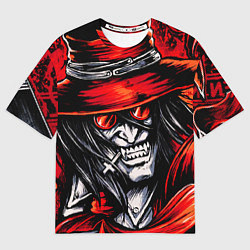 Мужская футболка оверсайз Алукард, Хеллсинг