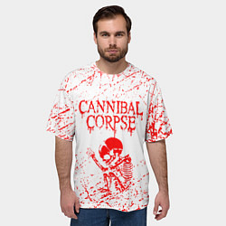 Футболка оверсайз мужская Cannibal corpse, цвет: 3D-принт — фото 2