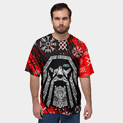 Футболка оверсайз мужская БОГ ОДИН СИВОЛИКА, цвет: 3D-принт — фото 2