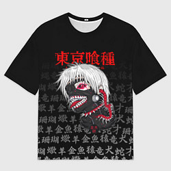 Футболка оверсайз мужская TOKYO GHOUL ТОКИЙСКИЙ ГУЛЬ, цвет: 3D-принт