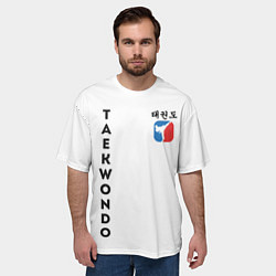 Футболка оверсайз мужская Тхэквондо Taekwondo, цвет: 3D-принт — фото 2