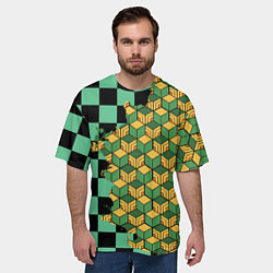 Футболка оверсайз мужская ТАНДЖИРО И ТОМИОКА, цвет: 3D-принт — фото 2