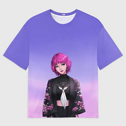 Футболка оверсайз мужская ANIME GIRL, цвет: 3D-принт