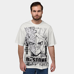 Футболка оверсайз мужская Dr Stone Senkuu, цвет: 3D-принт — фото 2